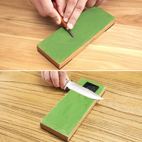SHARPAL angle guide close-up showing four settings to help consistent edge angles benefit