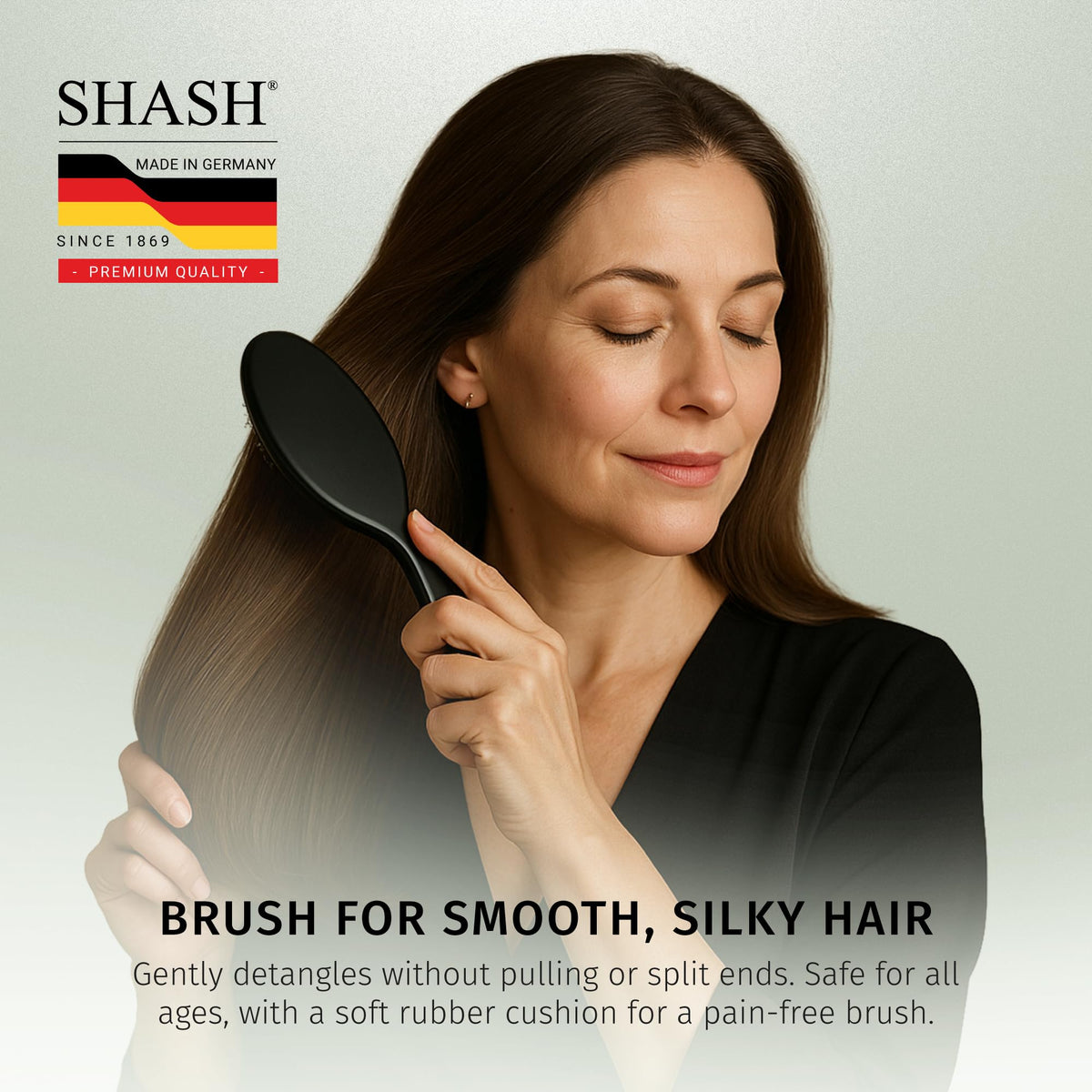 SHASH wooden handle finish close-up offering comfortable grip and control