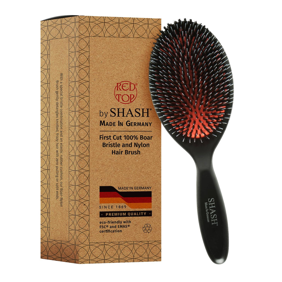 SHASH large brush front view showing paddle and mixed bristles for smooth results