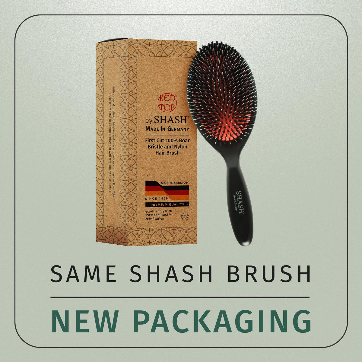 SHASH nylon pin detail designed to detangle without pulling for gentler styling