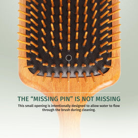 SHASH rubber cushion closeup demonstrating flexible pins and gentler brushing