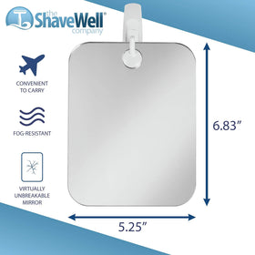 Shave Well adhesive hook mounted on tile demonstrating secure strong-hold benefit