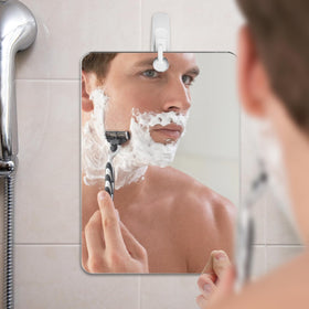Shave Well adhesive hook and base detail showing strong tool-free installation benefit