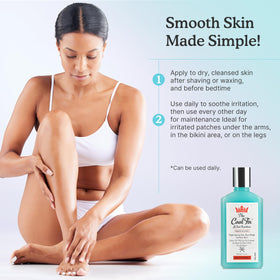 Shaveworks Cool Fix on bathroom vanity demonstrating daily use