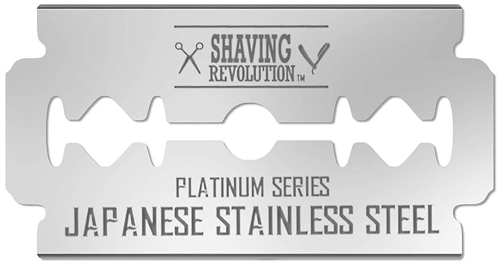 SHAVING REVOLUTION front packaging showing 100-count box for organized storage