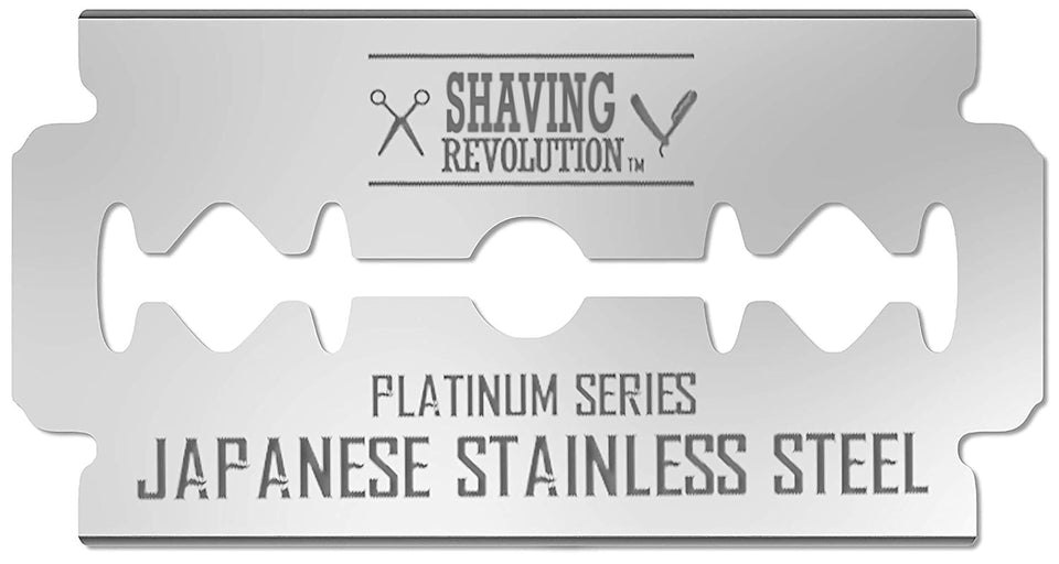 SHAVING REVOLUTION front packaging showing 100-count box for organized storage