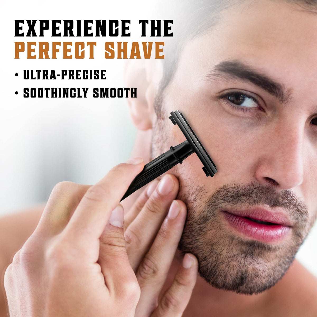 SHAVING REVOLUTION blade next to coin showing compact size and portability
