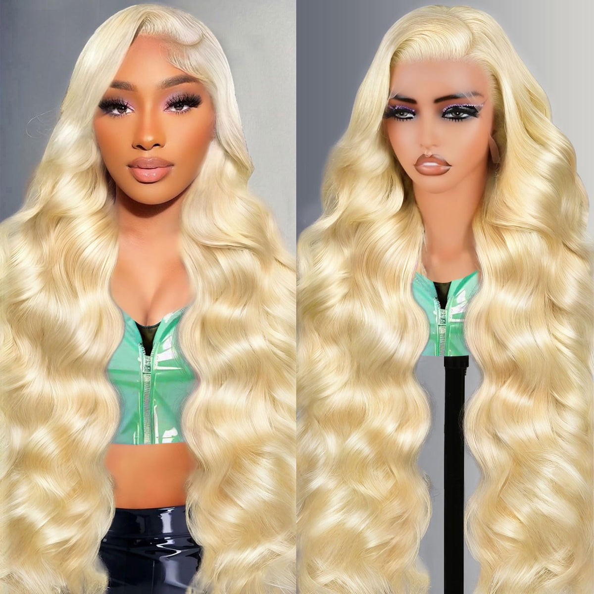 Shciyair 613 front view showing natural blonde hairline and instant confidence