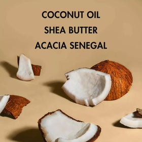 Shea Moisture close-up label highlighting ingredients and clean formulation