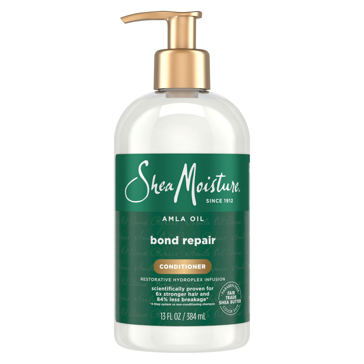 Shea Moisture bottle front showing product and benefits