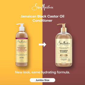 Shea Moisture close-up of shea butter and castor oil ingredients highlighting nourishing properties