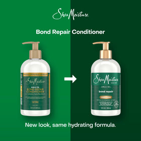 Shea Moisture creamy conditioner texture demonstrating rich hydration