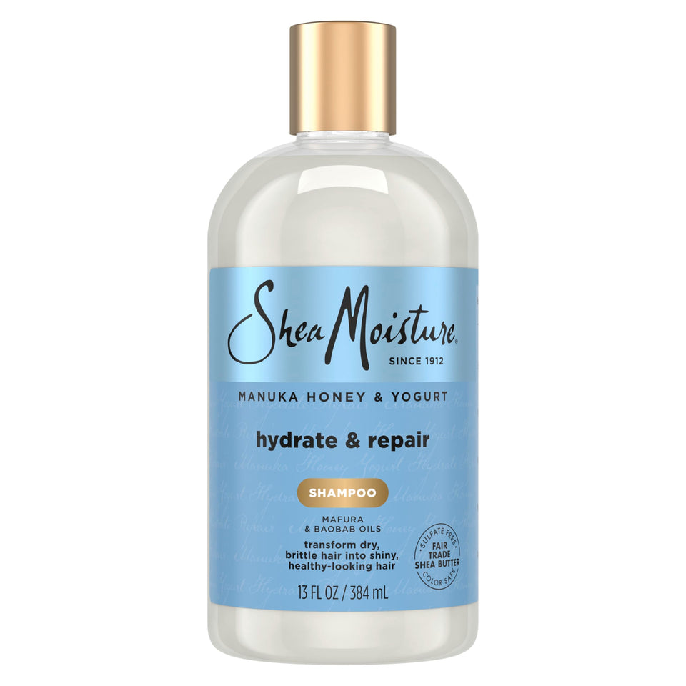 Shea Moisture front packaging showing label and benefits