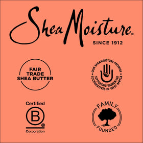 Shea Moisture in-shower detangling with comb to reduce frizz and knots