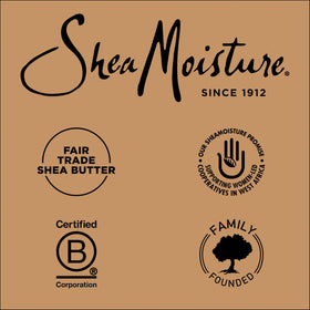 Shea Moisture shampoo being massaged into curls for gentle cleansing