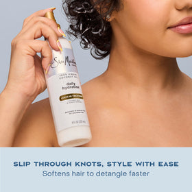 Shea Moisture with coconut and shea visual highlighting natural ingredients
