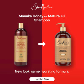 Shea Moisture ingredient shot of shea, mafura and baobab oils nourishing hair