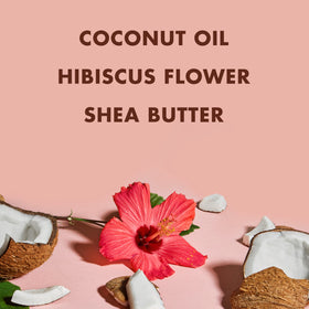 Shea Moisture label highlighting shea butter, neem and coconut ingredients