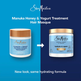 Shea Moisture mafura and baobab oils with honey illustrating natural ingredients
