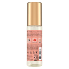 Shea Moisture oil pouring texture close-up illustrating lightweight slip and glossy finish