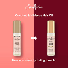 Shea Moisture product held in hand demonstrating true-to-life size and easy portability benefit