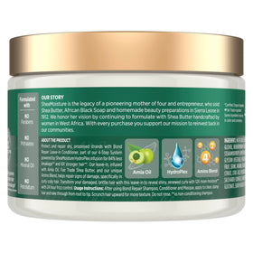 Shea Moisture pump dispensing leave-in demonstrating effortless, controlled application benefit
