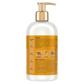 Shea Moisture creamy conditioner texture on hand for easy application