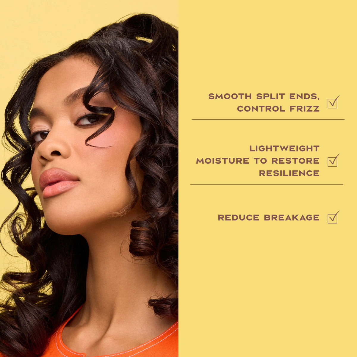 Applying SheaMoisture leave-in while detangling hair to reduce breakage and add slip