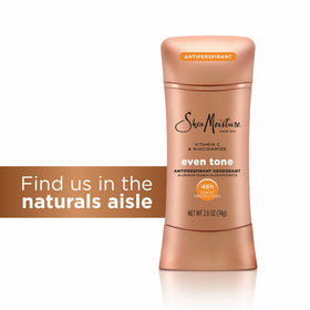 SheaMoisture applying stick underarm to demonstrate gentle, non-irritating benefit