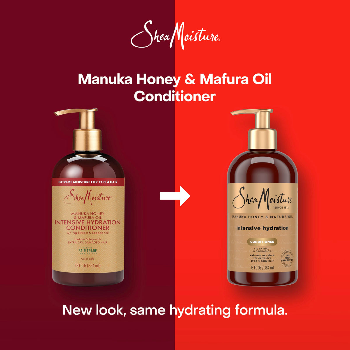 SheaMoisture back label with ingredients and simple usage directions