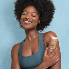 SheaMoisture back packaging with directions showing clear product features