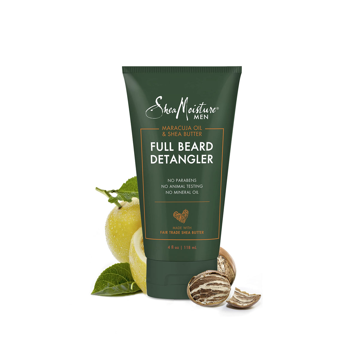 SheaMoisture ingredients label highlighting maracuja oil benefit