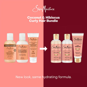 SheaMoisture before and after curls comparison showing improved definition and reduced frizz