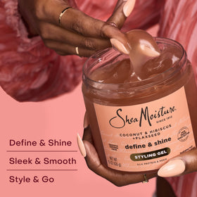 SheaMoisture before and after curl transformation for visible definition