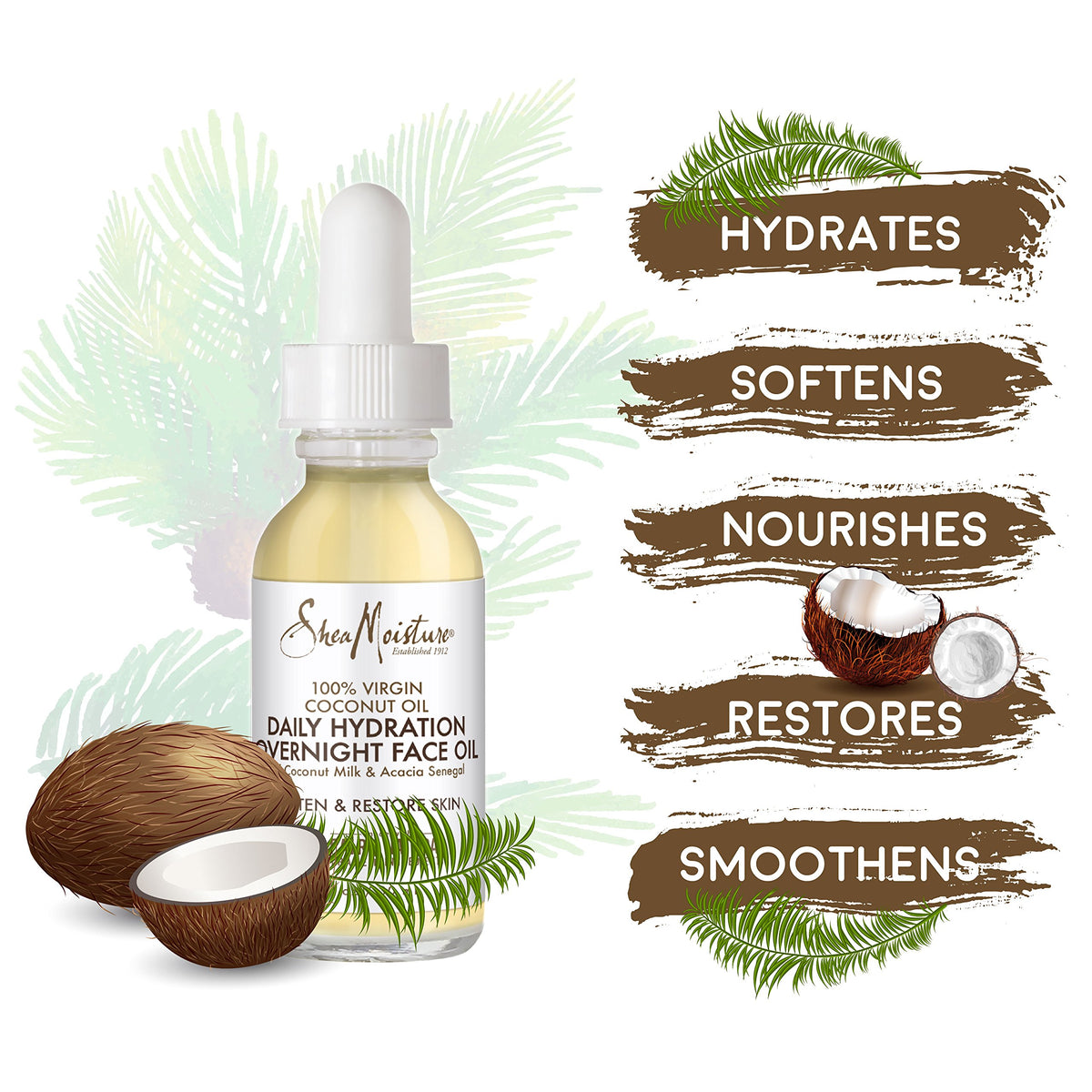 SheaMoisture before and after hydration visual showing visibly softer skin