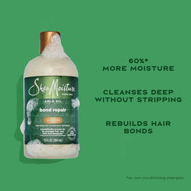 SheaMoisture label detail with HydroPlex and ingredient claims benefit