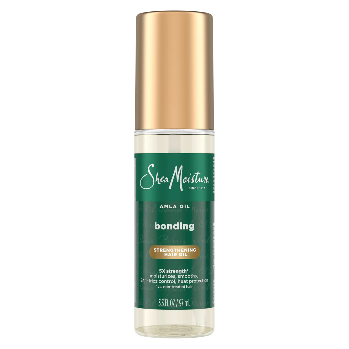SheaMoisture front bottle shot showing product label and size, conveys trust