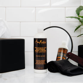 SheaMoisture label close-up highlighting clean ingredient claims