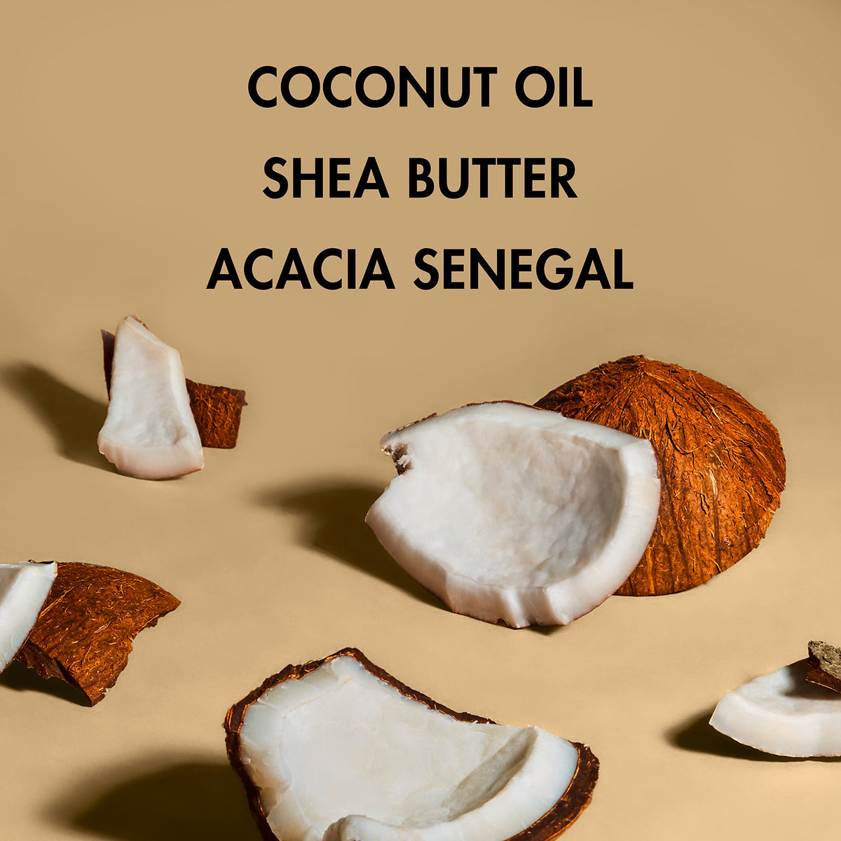 SheaMoisture label detail highlighting ingredients and paraben-free benefit