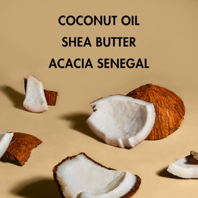 SheaMoisture label detail highlighting ingredients and paraben-free benefit