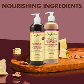 Shea Moisture bundle staged in bathroom for everyday routine