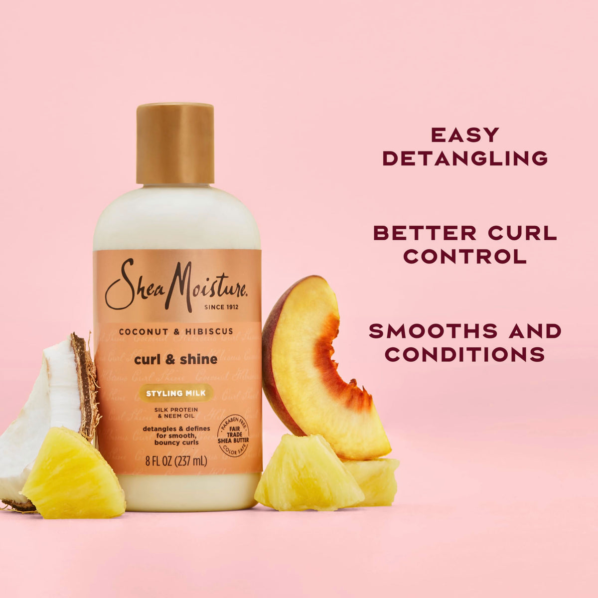 SheaMoisture label close-up showing ingredients and cruelty-free icons for transparency