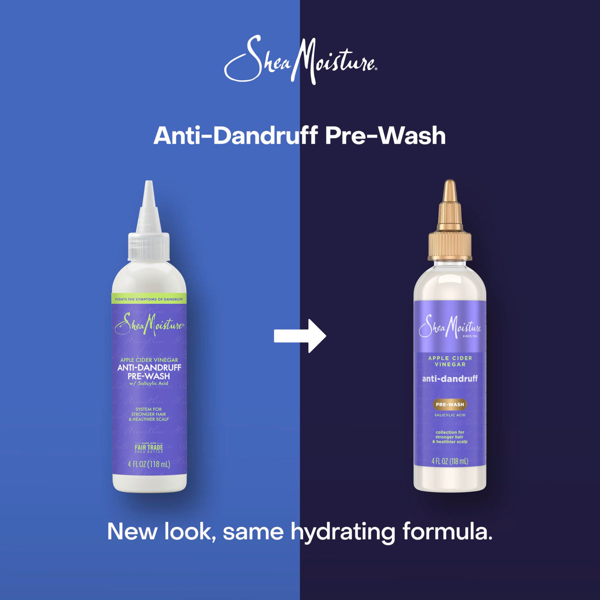 SheaMoisture close-up label highlighting key ingredients and clean formula