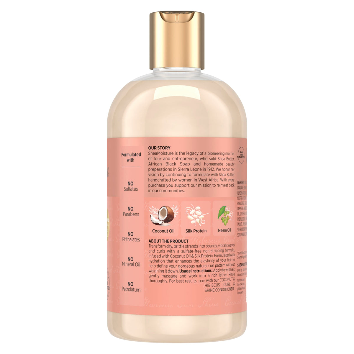 SheaMoisture creamy lather texture demonstrating gentle moisturization