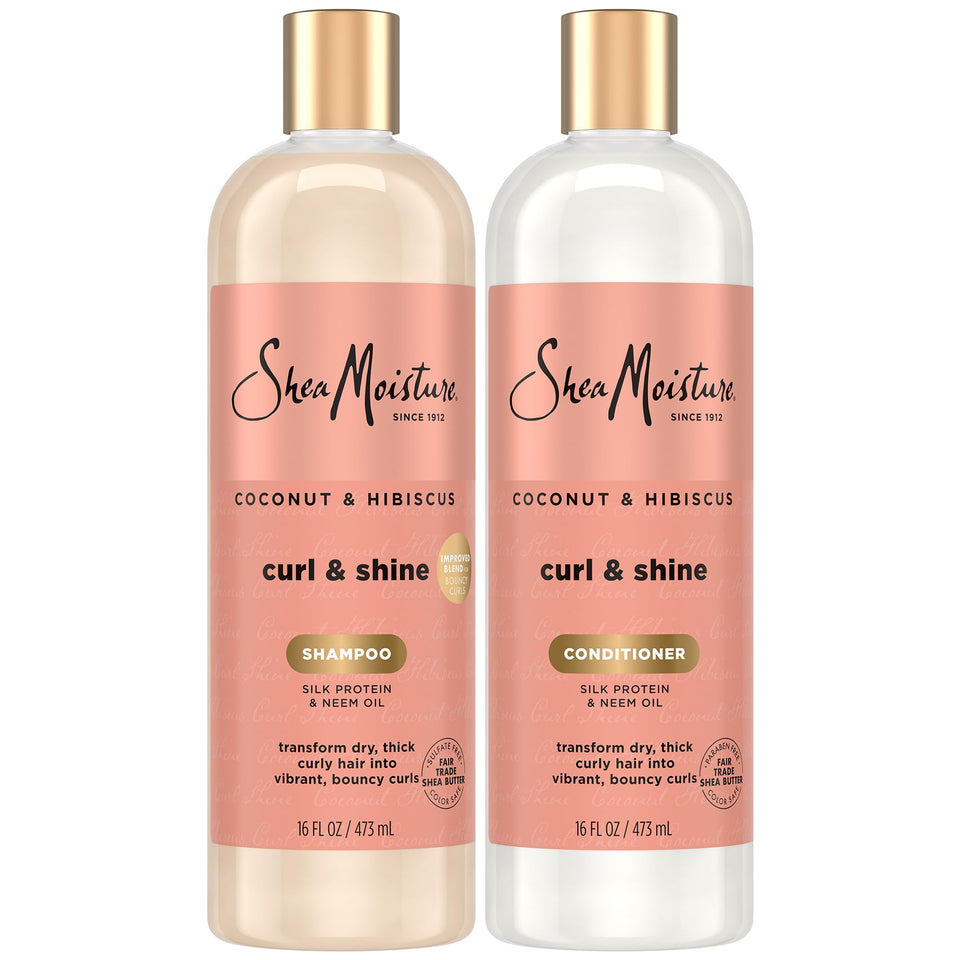 SheaMoisture front packaging showing bottles and bold branding for easy identification