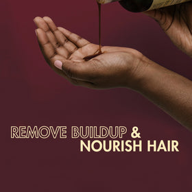Shea Moisture conditioner creamy texture showing deep hydration