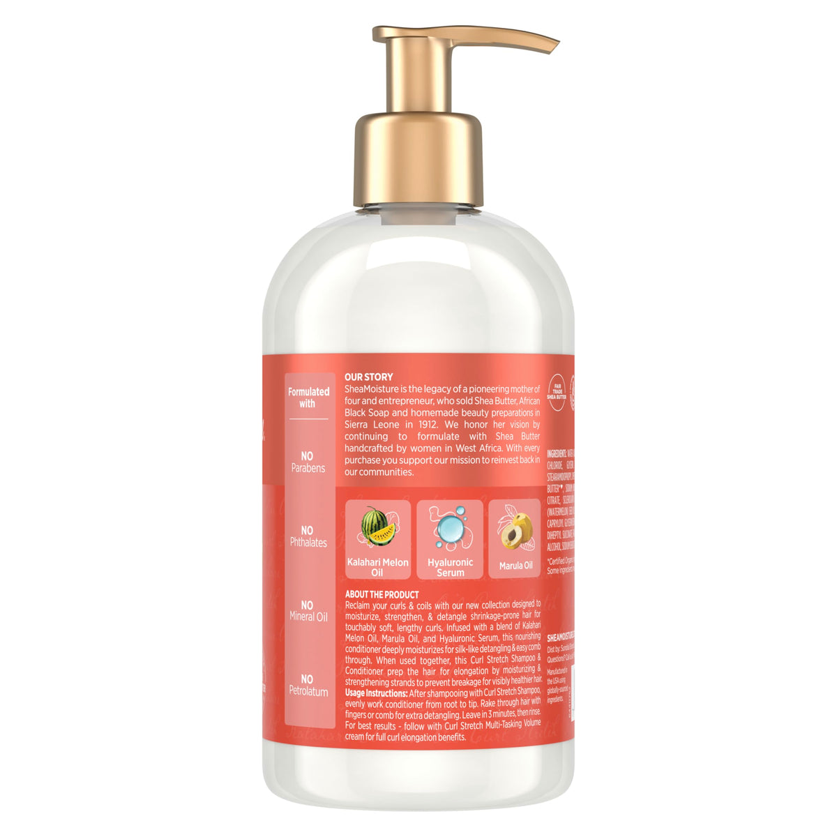 SheaMoisture creamy conditioner texture demonstrating rich slip