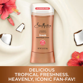 SheaMoisture stick with cap removed displaying twist-up applicator benefit