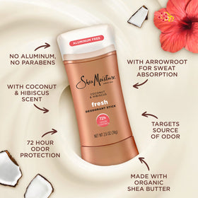 SheaMoisture with fair-trade raw shea butter emphasis for skin hydration
