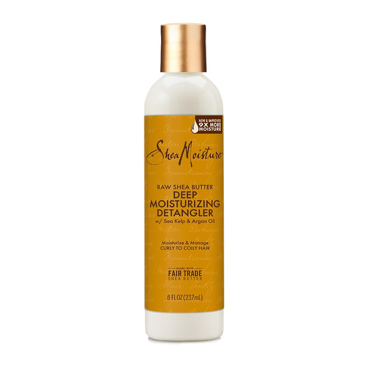 SheaMoisture detangler front packaging showing product benefits and branding